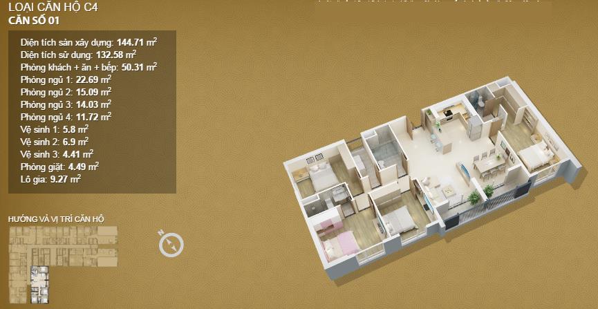 Thiết kế căn hộ C4