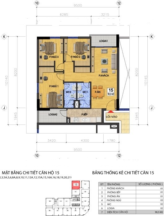 Thiết kế căn hộ 15