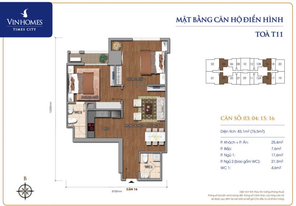 Thiết kế căn hộ 04,03,15,16