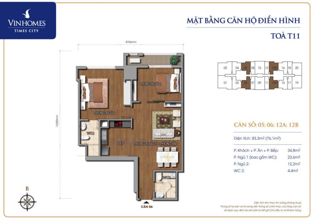 Thiết kế căn hộ 06,05,12A,12B