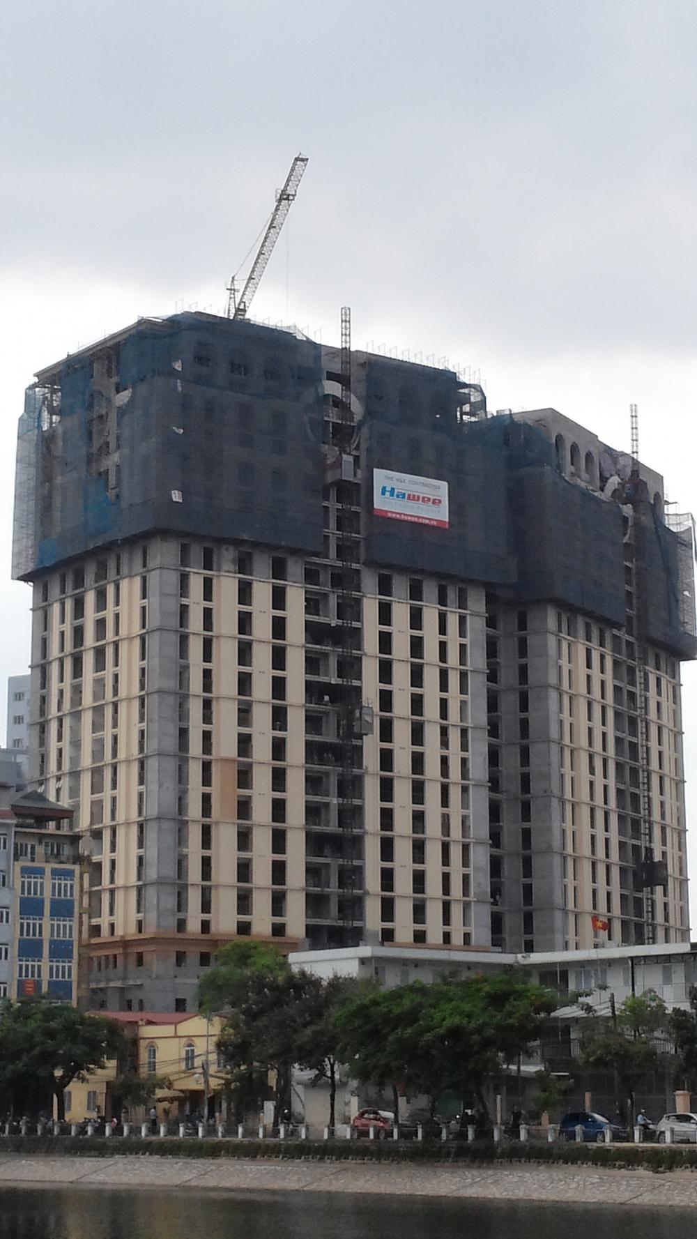 Dự án xong phần thô, đang hoàn thiện mặt ngoài