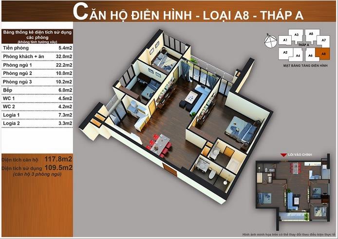 Thiết kế căn hộ A8