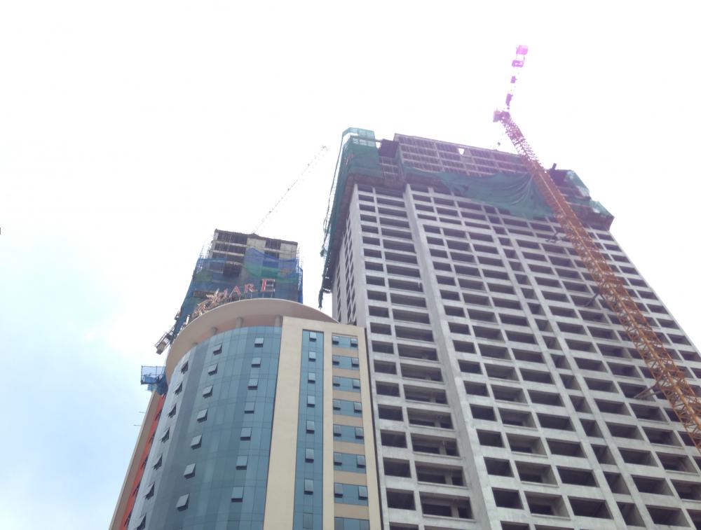 Dự án đang tếp tục hoàn thiện mặt ngoài