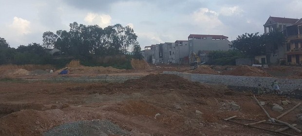 Dự án đang thi công hạ tầng