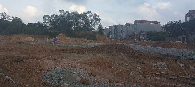 Dự án đang thi công hạ tầng