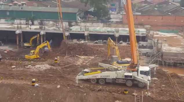 Dự án đang thi công móng