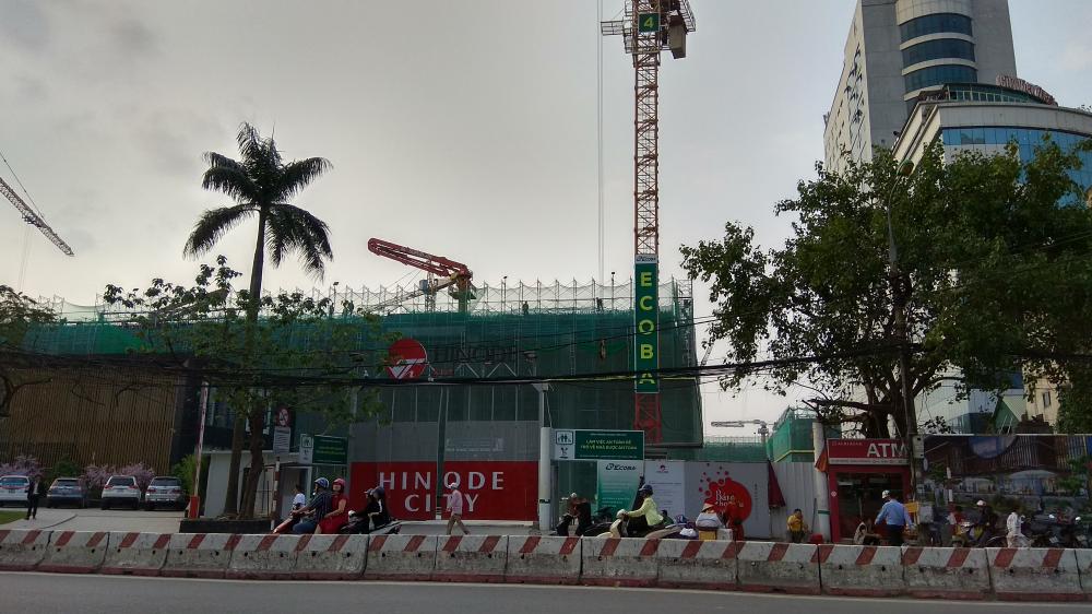 Dự án đang thi công tới mặt sàn tầng 4