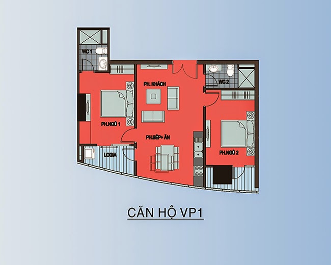 Thiết kế căn hộ VP1