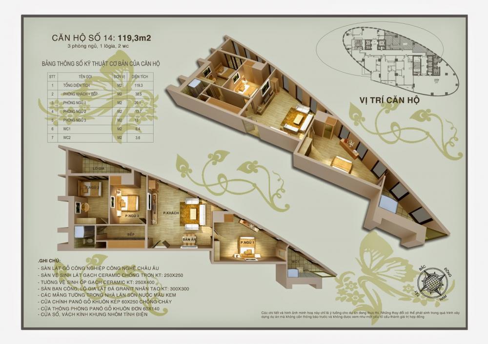 Thiết kế căn hộ AP14