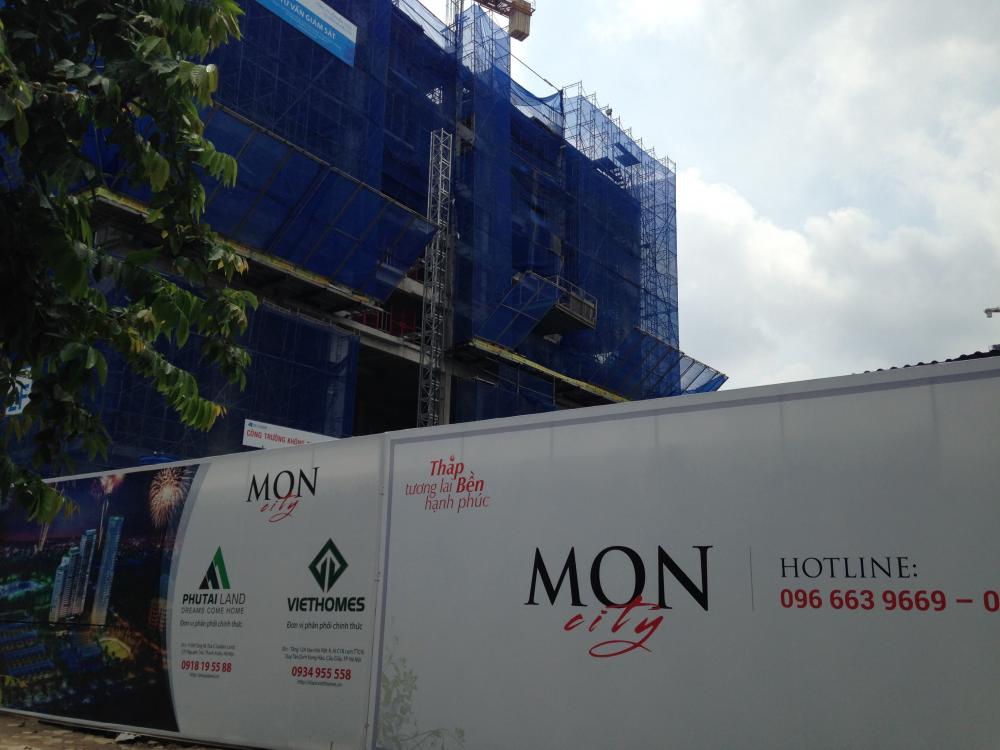 Dự án đang thi công những tầng đầu tiên của tòa chung cư