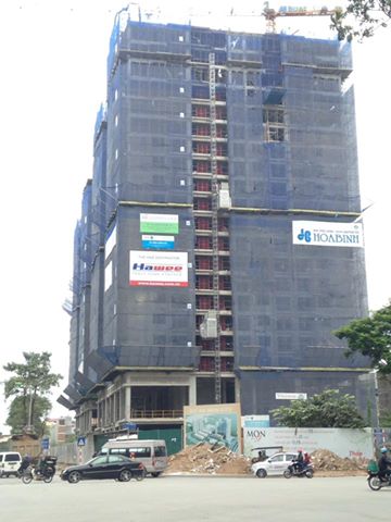 Dự án đang thi công tới mặt sàn tầng 20