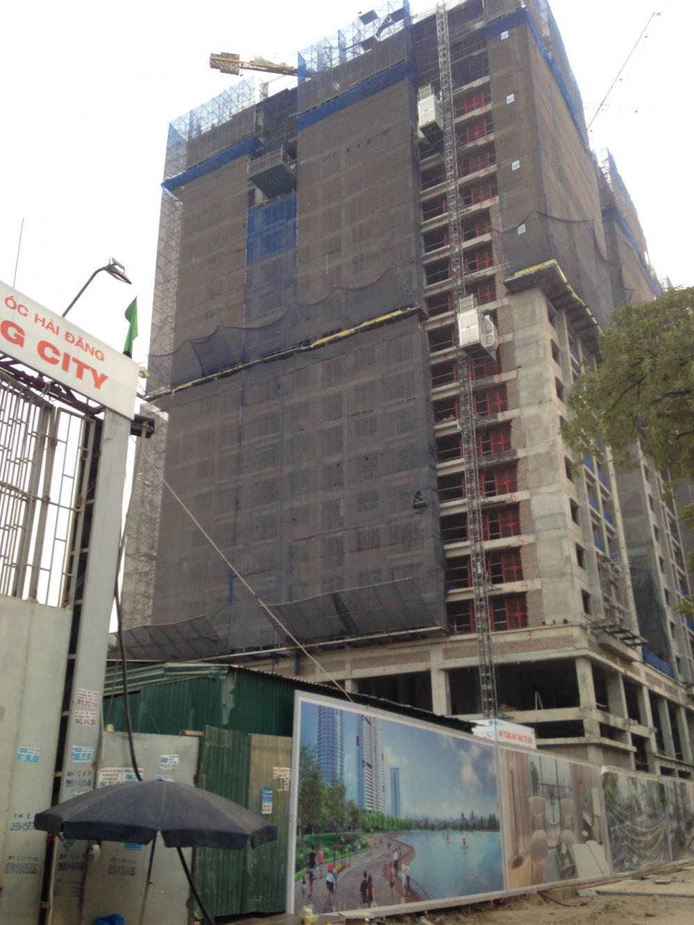 Dự án đã thi công đến mặt sàn tầng 23