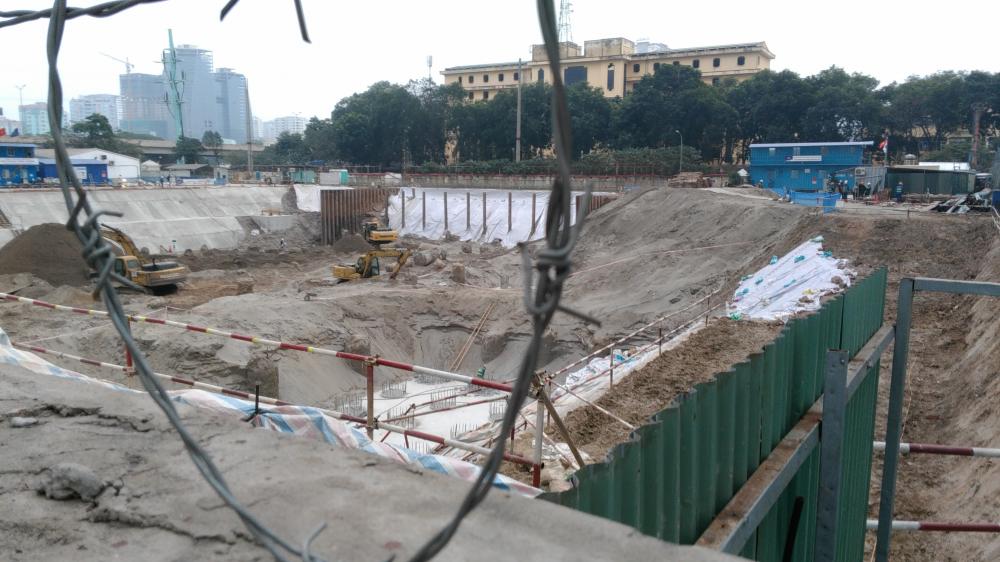 Dự án đang thi công móng