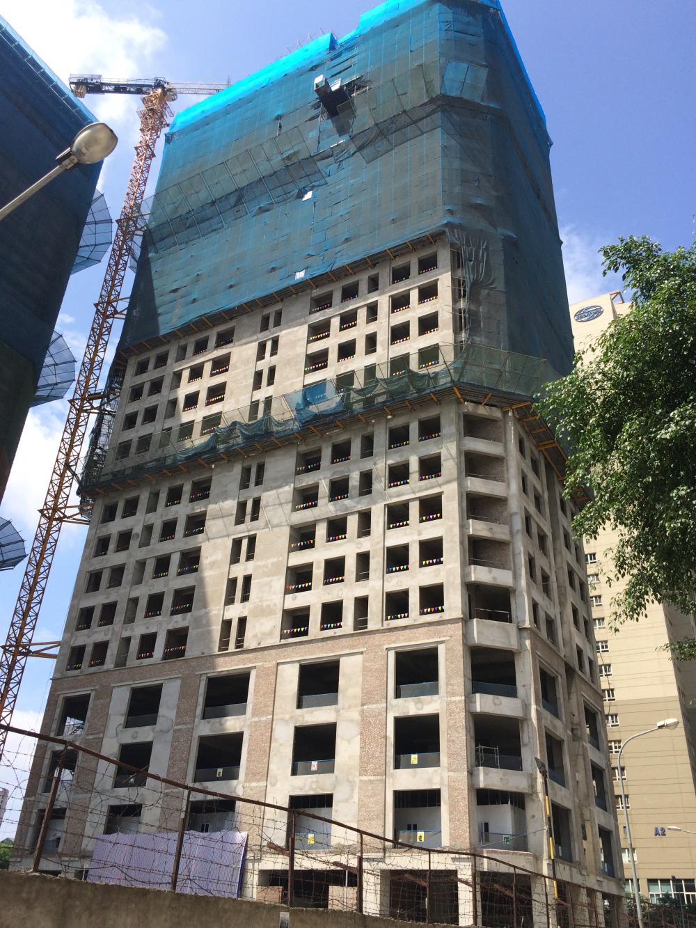 Dự án đang thi công tới mặt sàn tầng 26