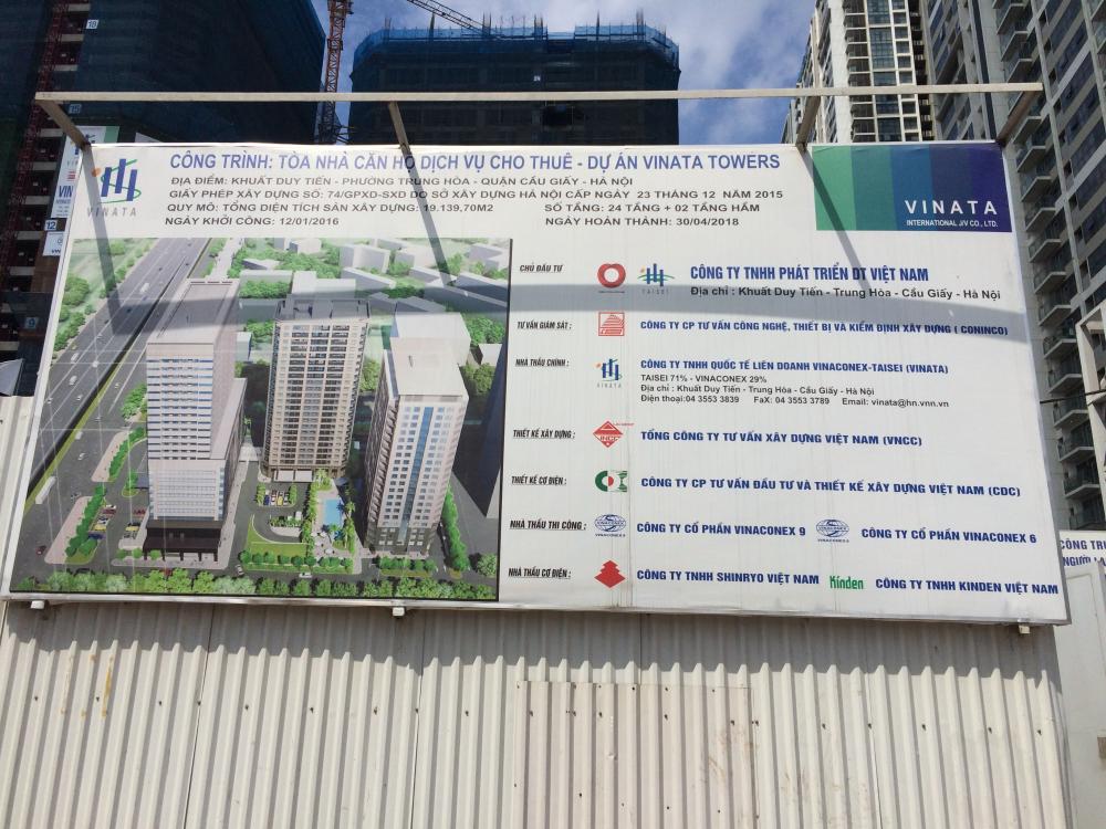 Dự án đang thi công tới mặt sàn tầng 26