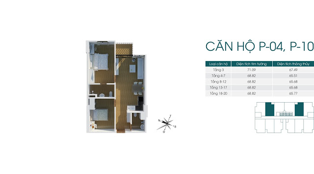 Thiết kế căn hộ P-04