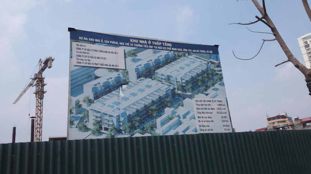 Dự án đang hoàn thiện thô một số nhà liền kề