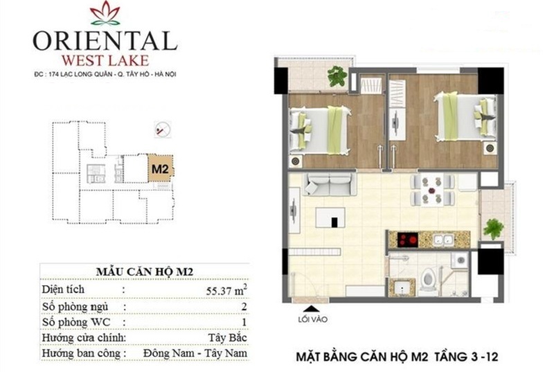 Thiết kế căn hộ M2