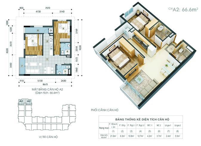Thiết kế căn hộ A2