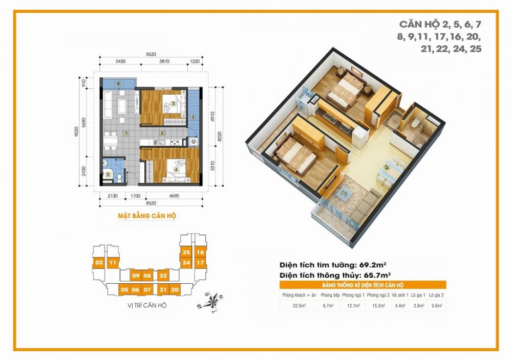 Thiết kế căn hộ 25