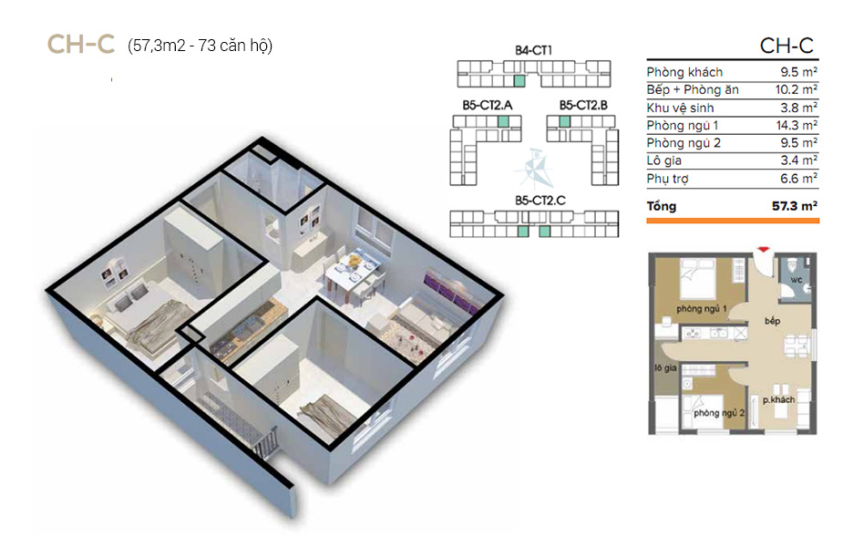 Thiết kế căn hộ C