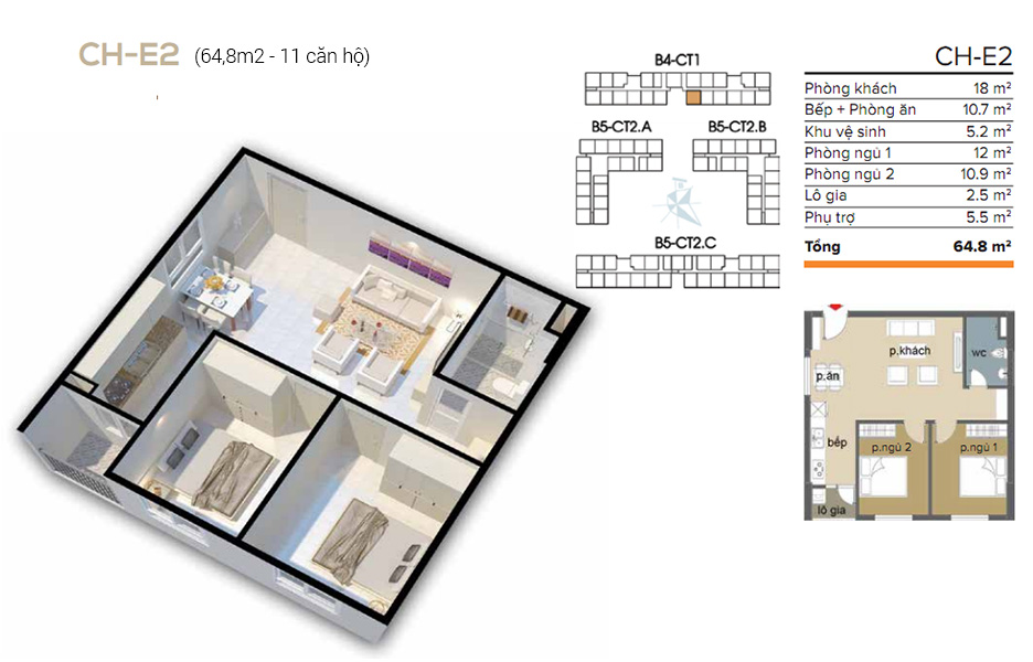 Thiết kế căn hộ E2