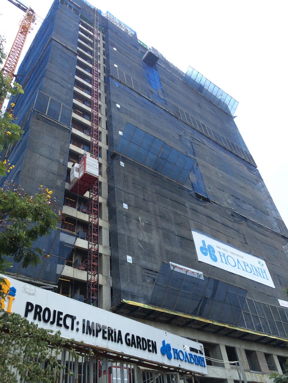 Dự án đang thi công tầng 22