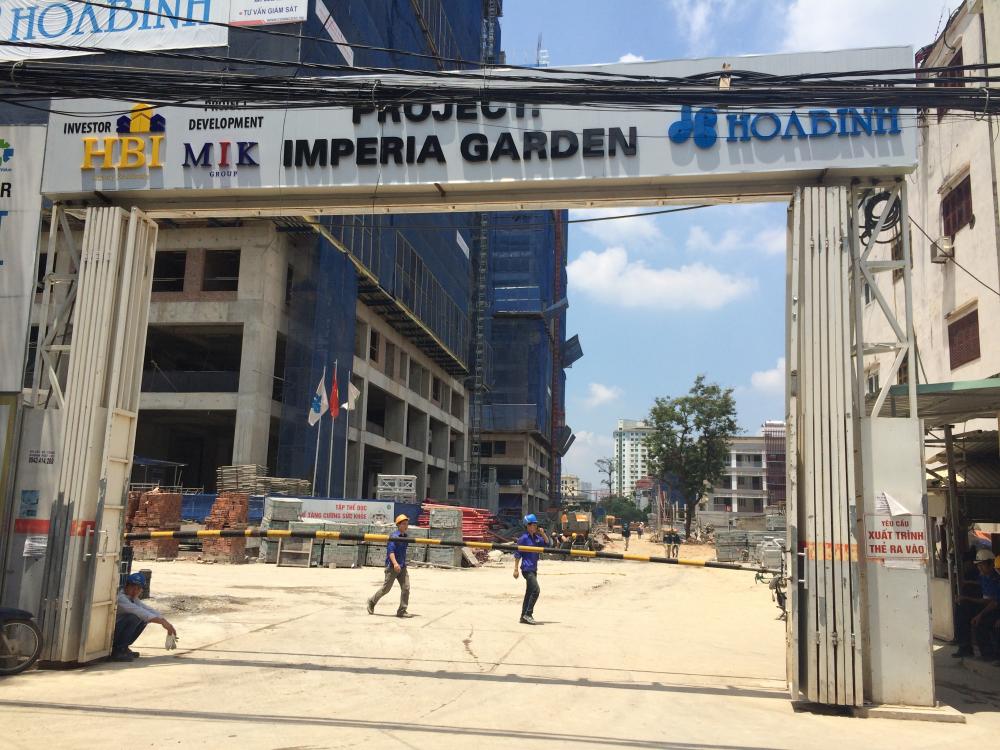 Dự án đang thi công tầng 22