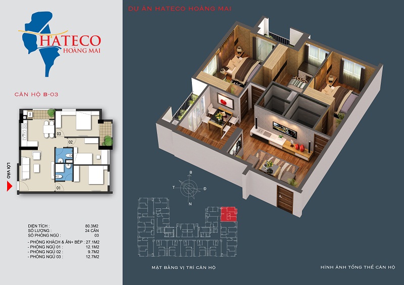 Thiết kế căn hộ B-03