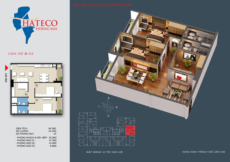 Thiết kế căn hộ B-04