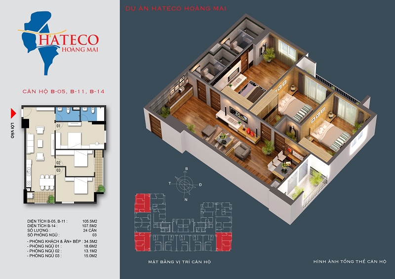 Thiết kế căn hộ B-14