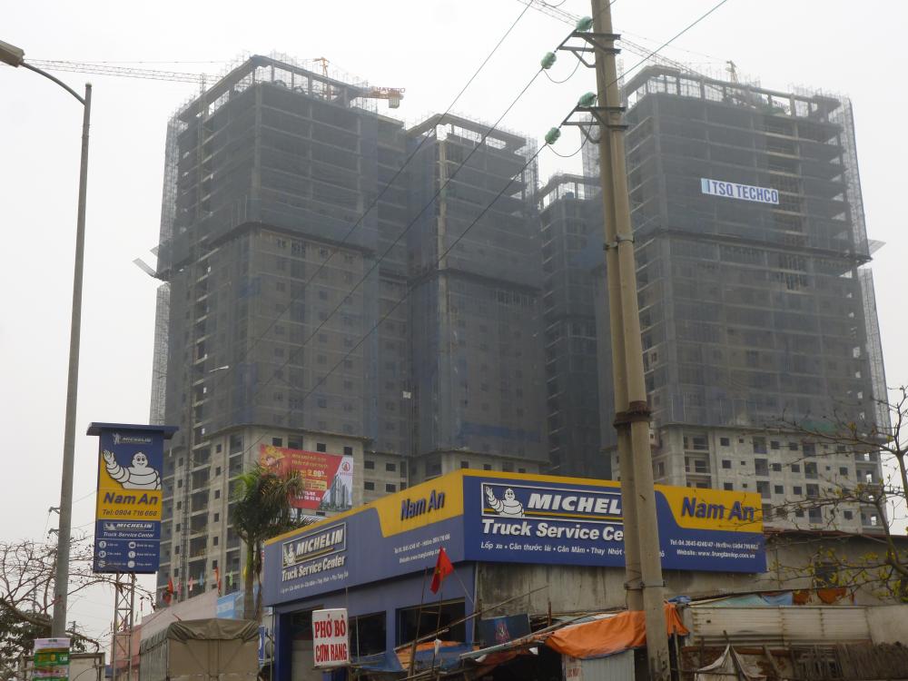 Dự án đang hoàn thiện nốt phần thô còn lại