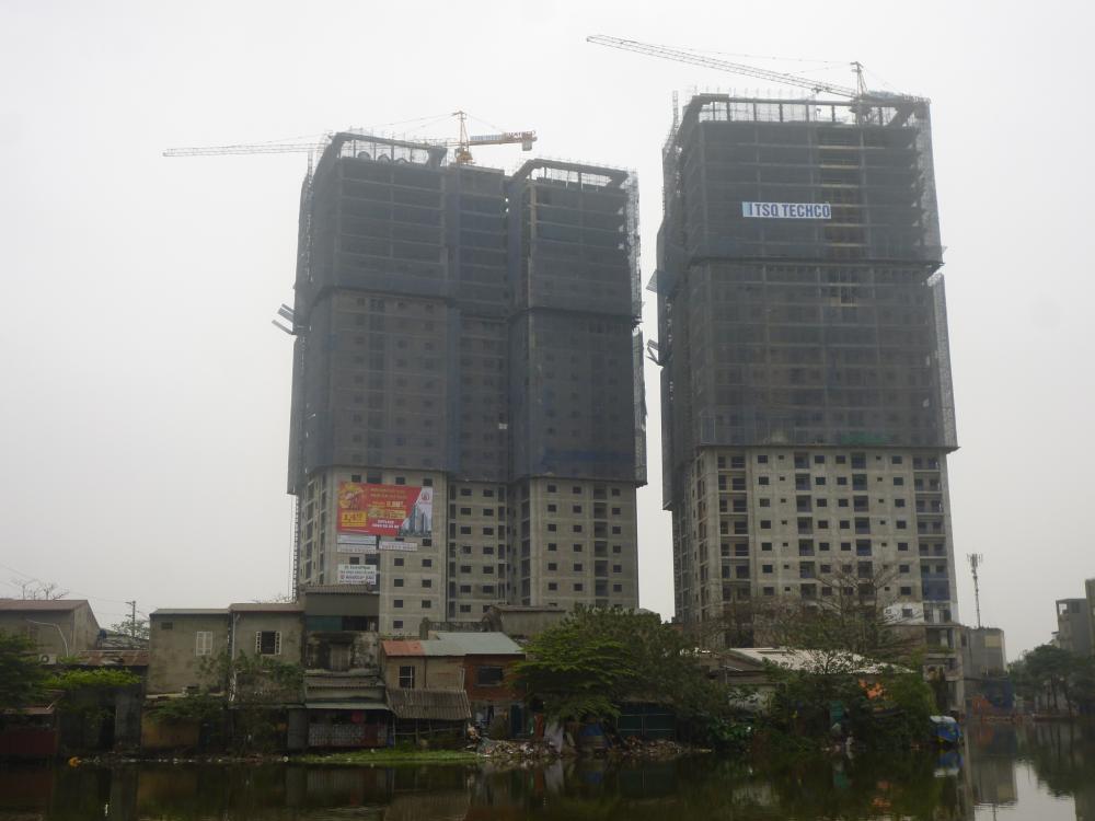 Dự án đang hoàn thiện nốt phần thô còn lại