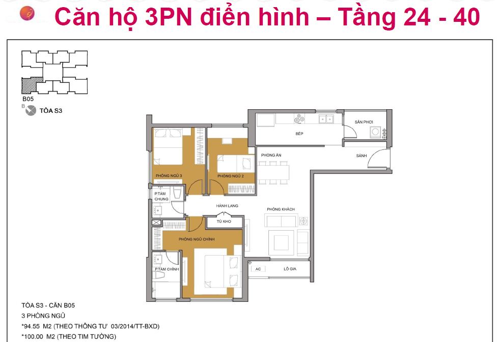 Thiết kế căn hộ B105