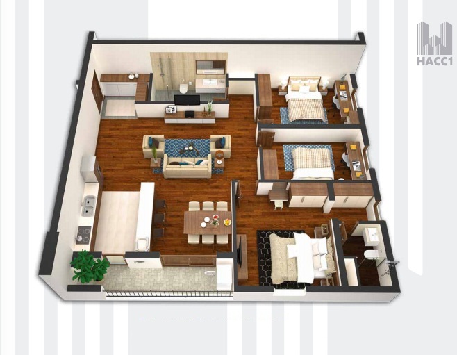 Thiết kế căn hộ CH4