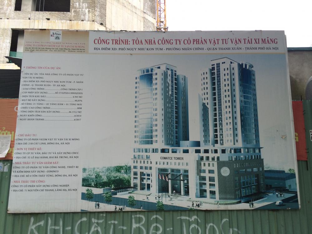 Dự án đã cất nóc, đang hoàn thiện sơn mặt ngoài