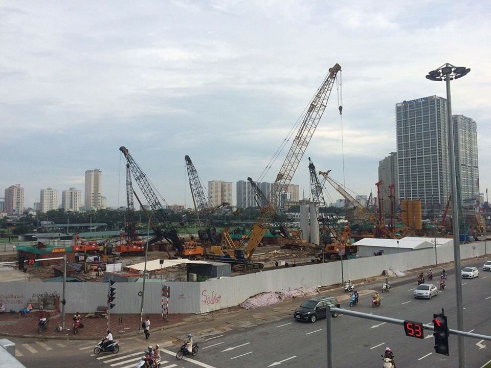 Dự án đang tiến hành thi công phần móng