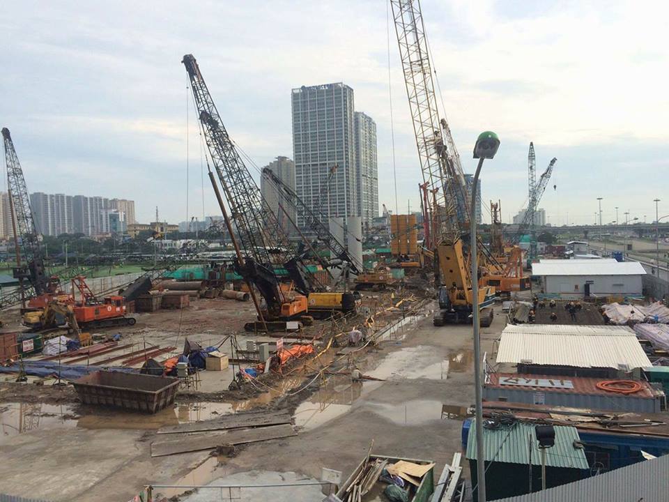 Dự án đang tiến hành thi công phần móng