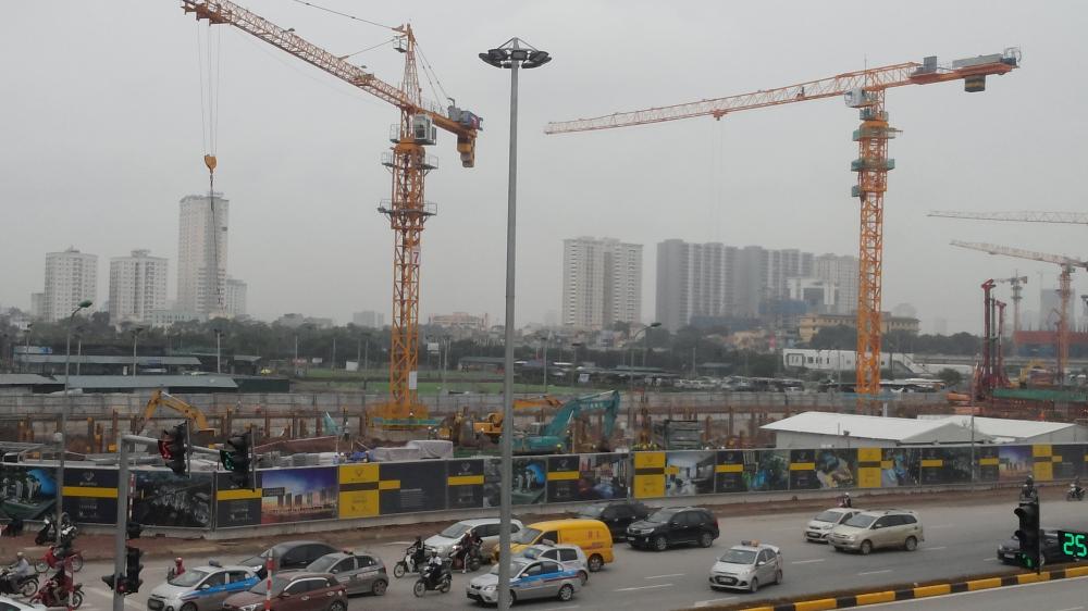 Dự án đang tiếp tục thi công móng