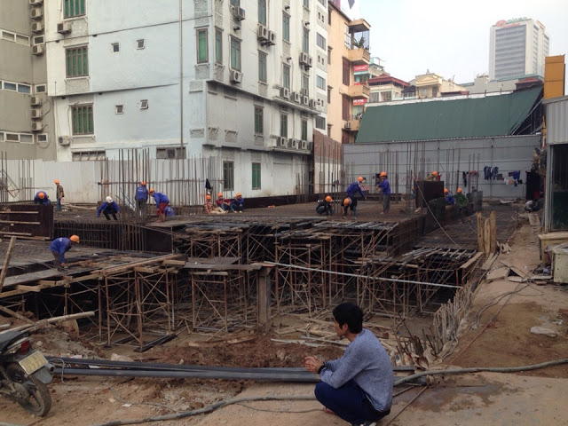 Dự án đang tiến hành thi công phần móng