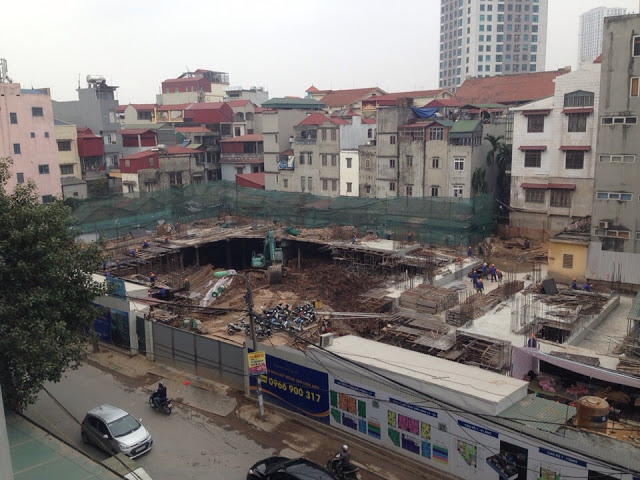 Dự án đang tiến hành thi công phần móng