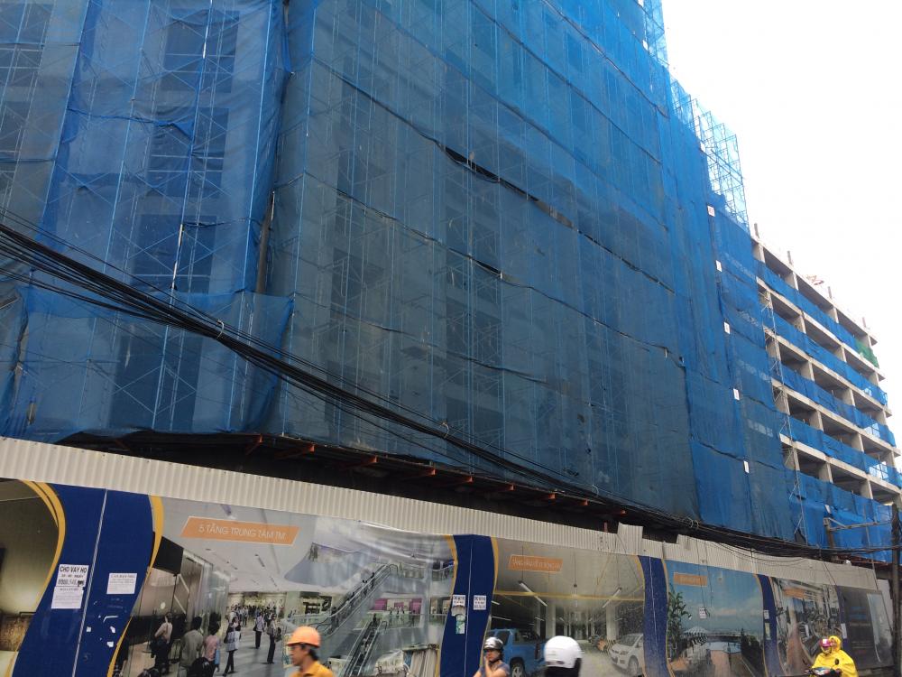 Dự án xây xong khối đế, đang thi công tới mặt sàn tầng 12