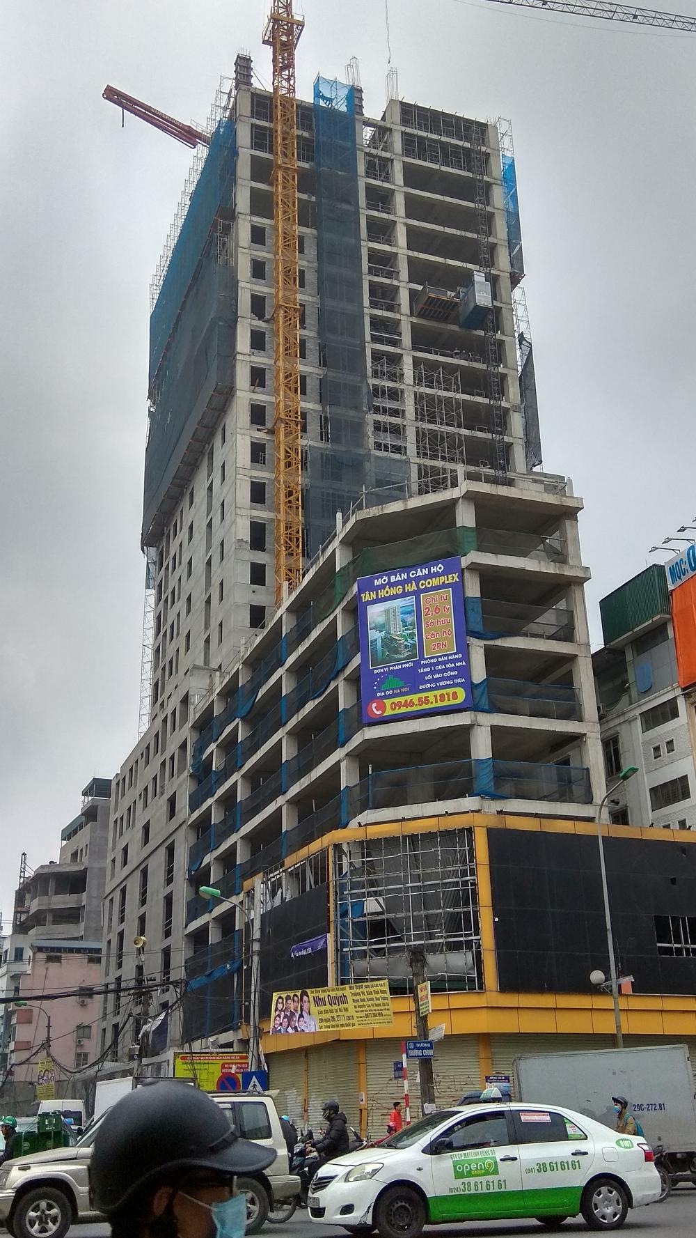 Dự án đang thi công tới tầng 25 và mặt sàn tầng 26