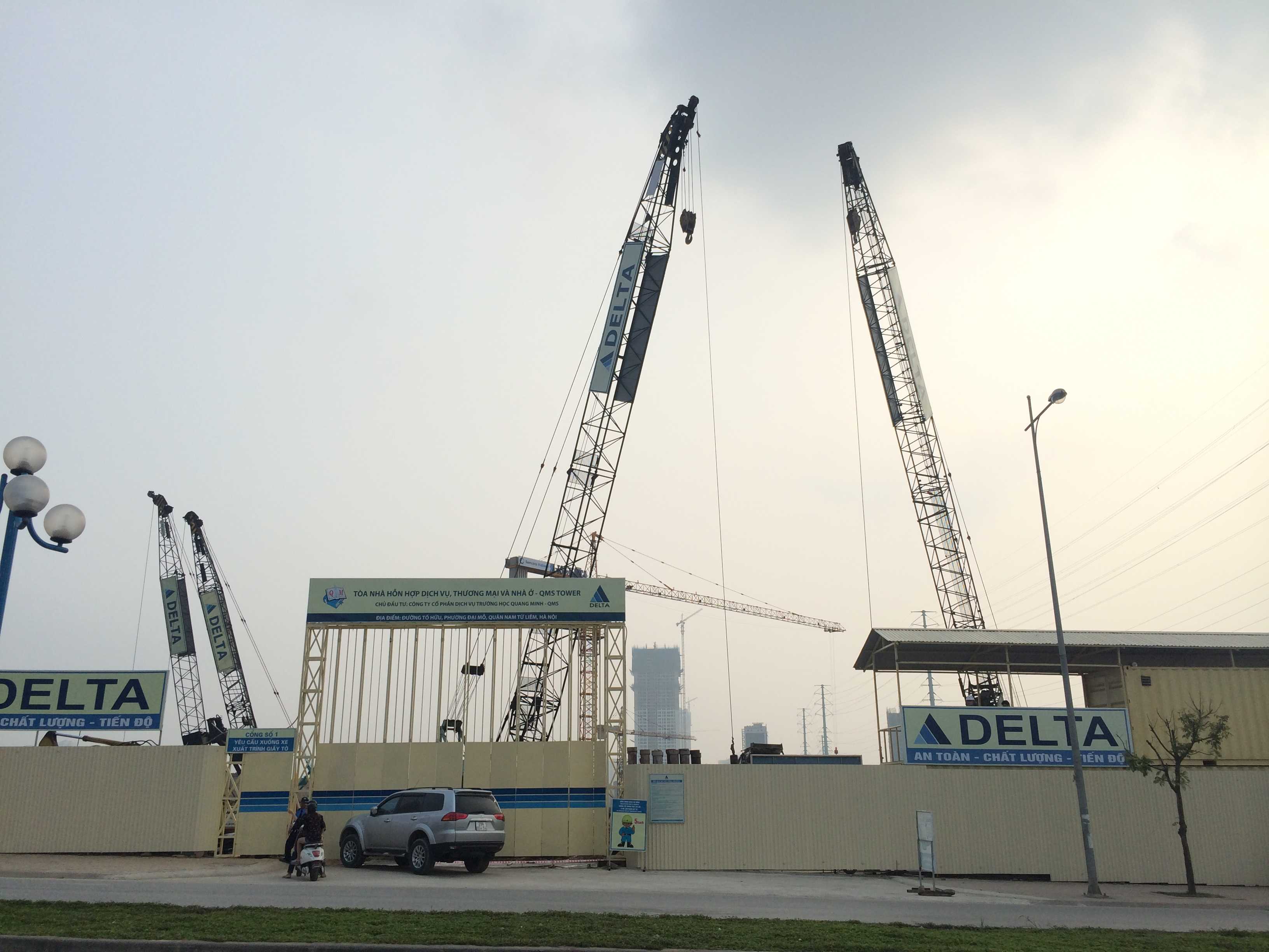 Dự án đang thi công móng hầm