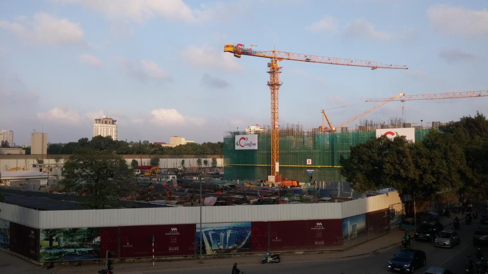 Dự án đang thi công tới mặt sàn tầng 3