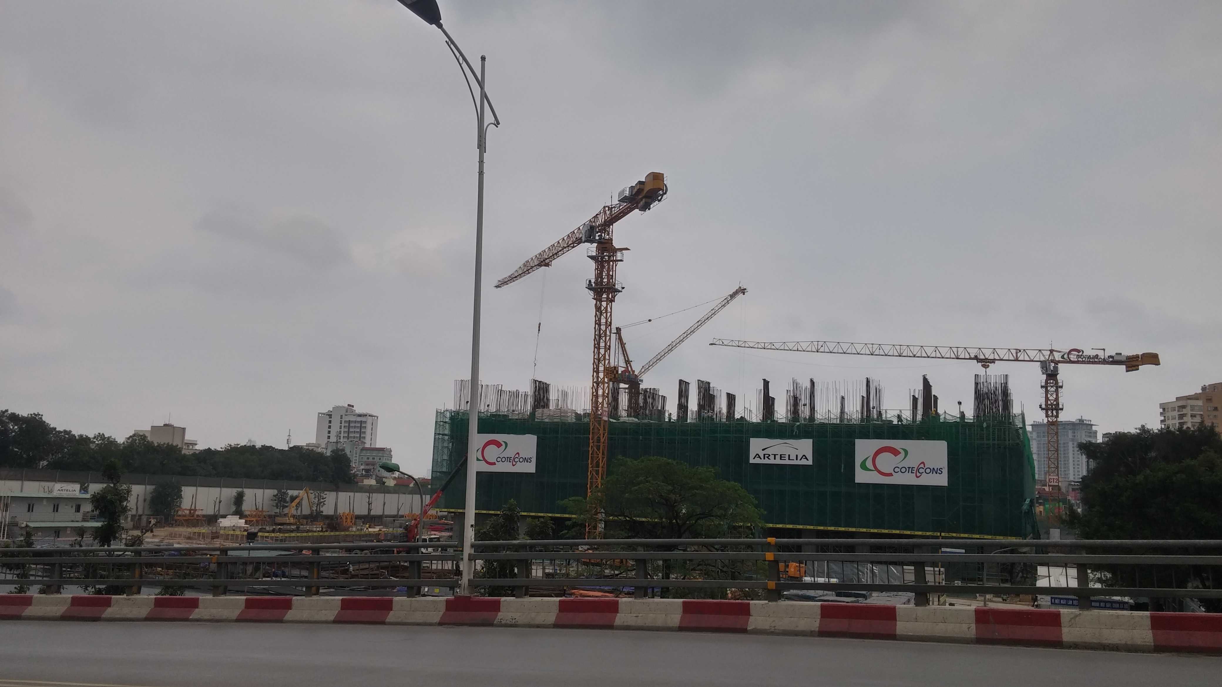 Dự án đang tiếp tục thi công tầng 4