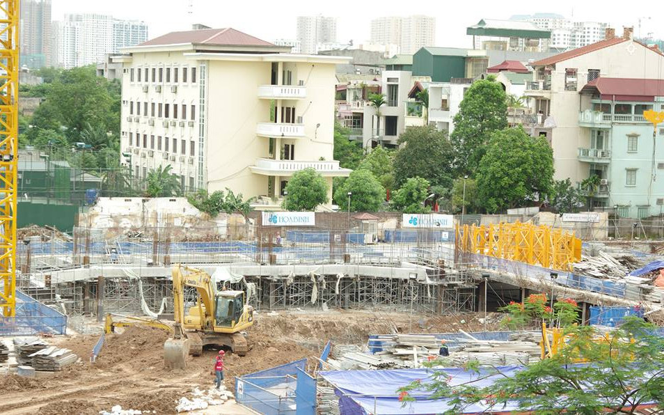 Dự án đang trong giai đoạn thi công nhồi cọc