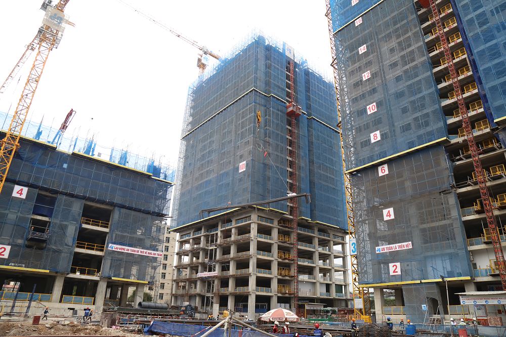 Tòa Summer đang thi công tầng 23