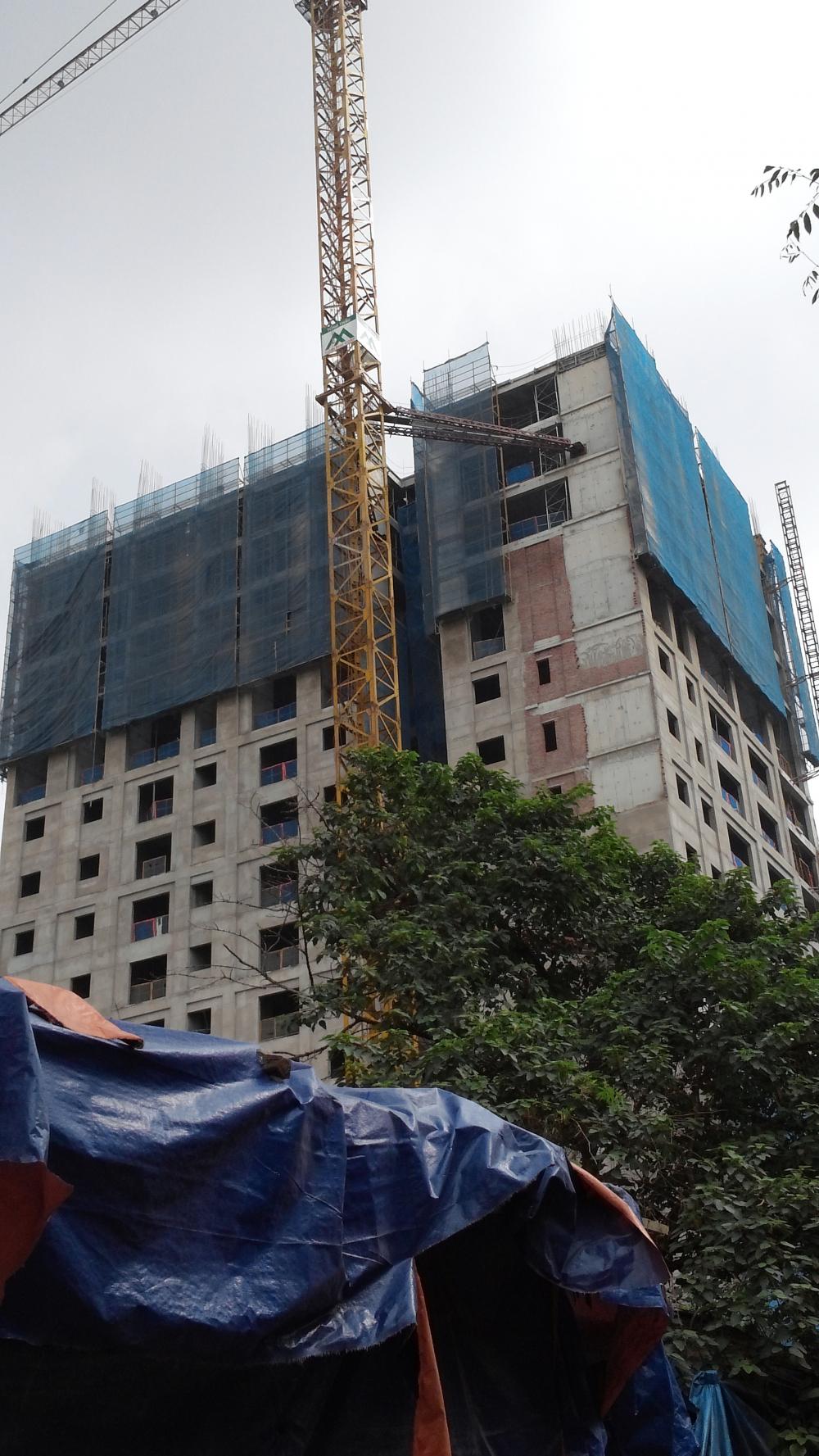 Dự án đang thi công tới mặt sàn tầng 15