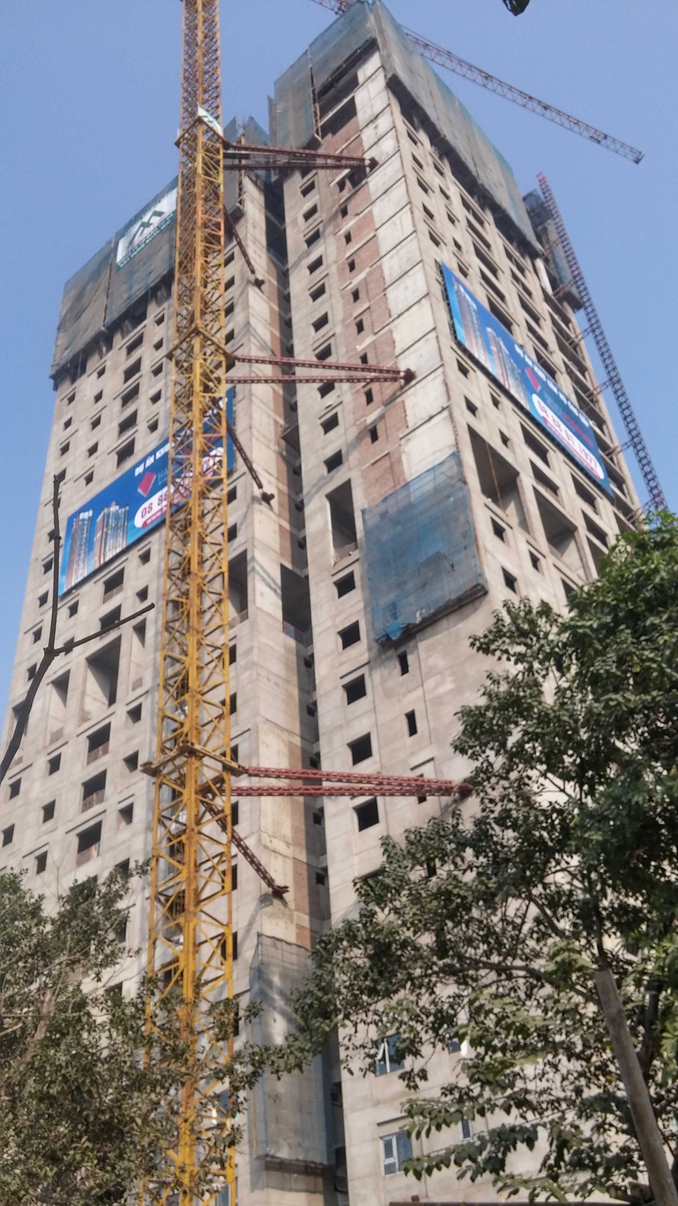 Dự án đang thi công tới mặt sàn tầng 24